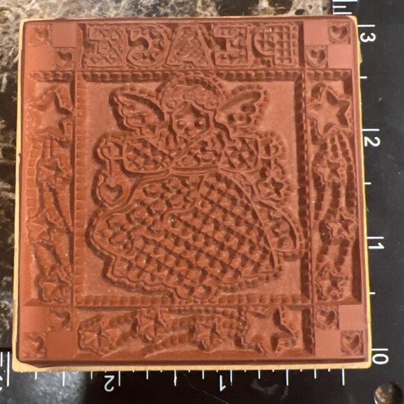 Penny Black 1994 Peace Quilter Rubber Stamp Wood-Mounted 191F - Picture 3 of 6